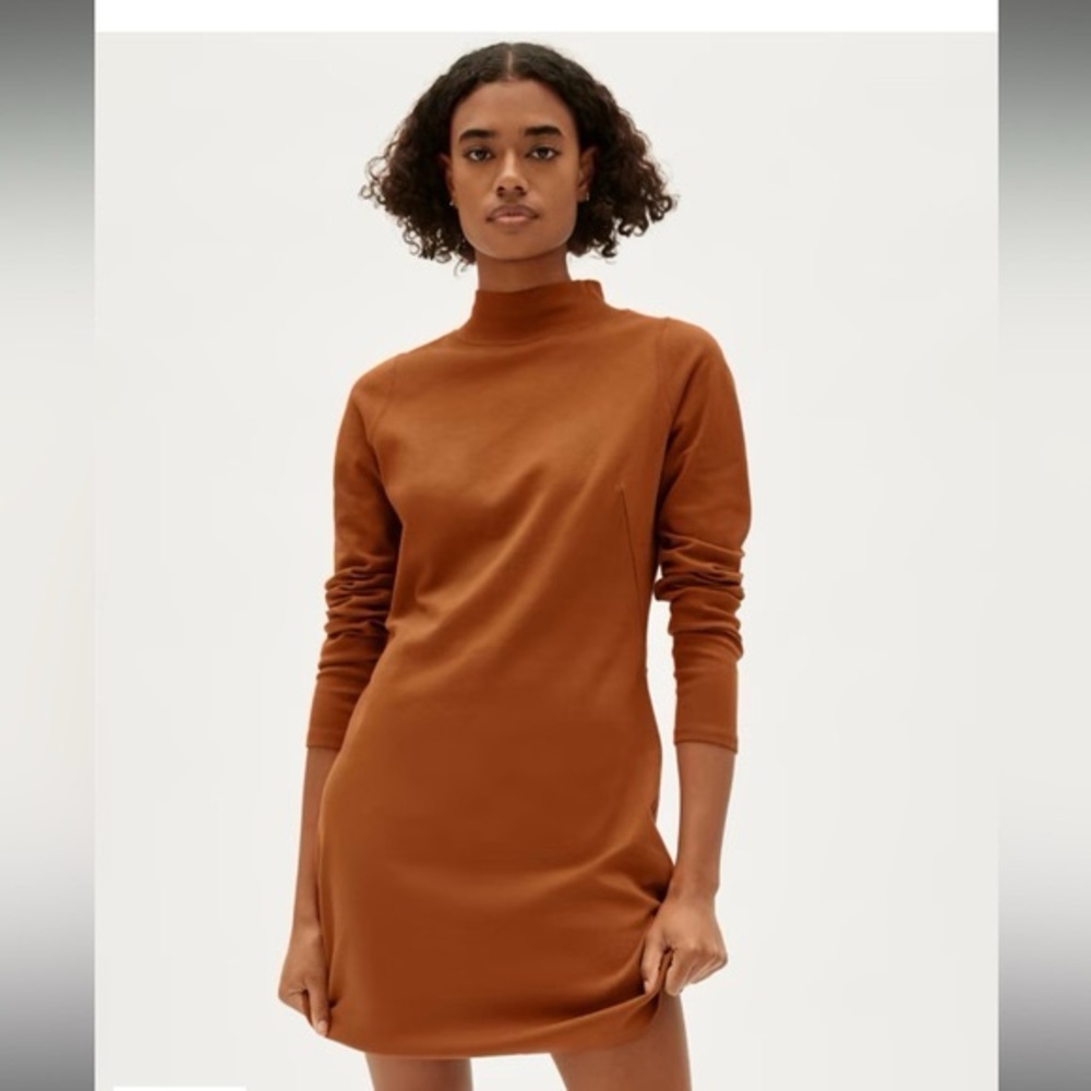 Everlane The Cotton Mockneck Dress M NWOT